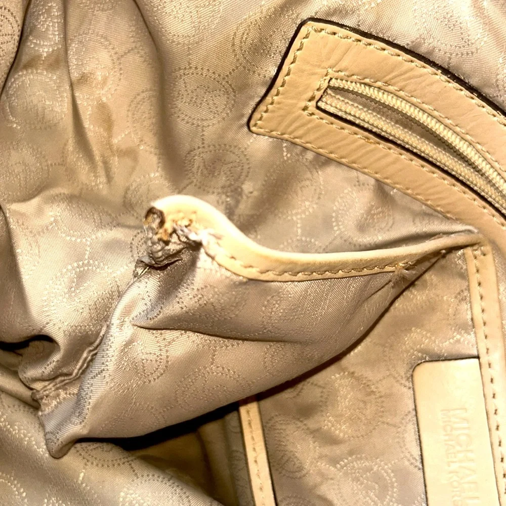 Michael Kors Jet Set Tote Brown Signature Monogram Handbag MK Logo Shoulder Bag - Picture 12 of 12